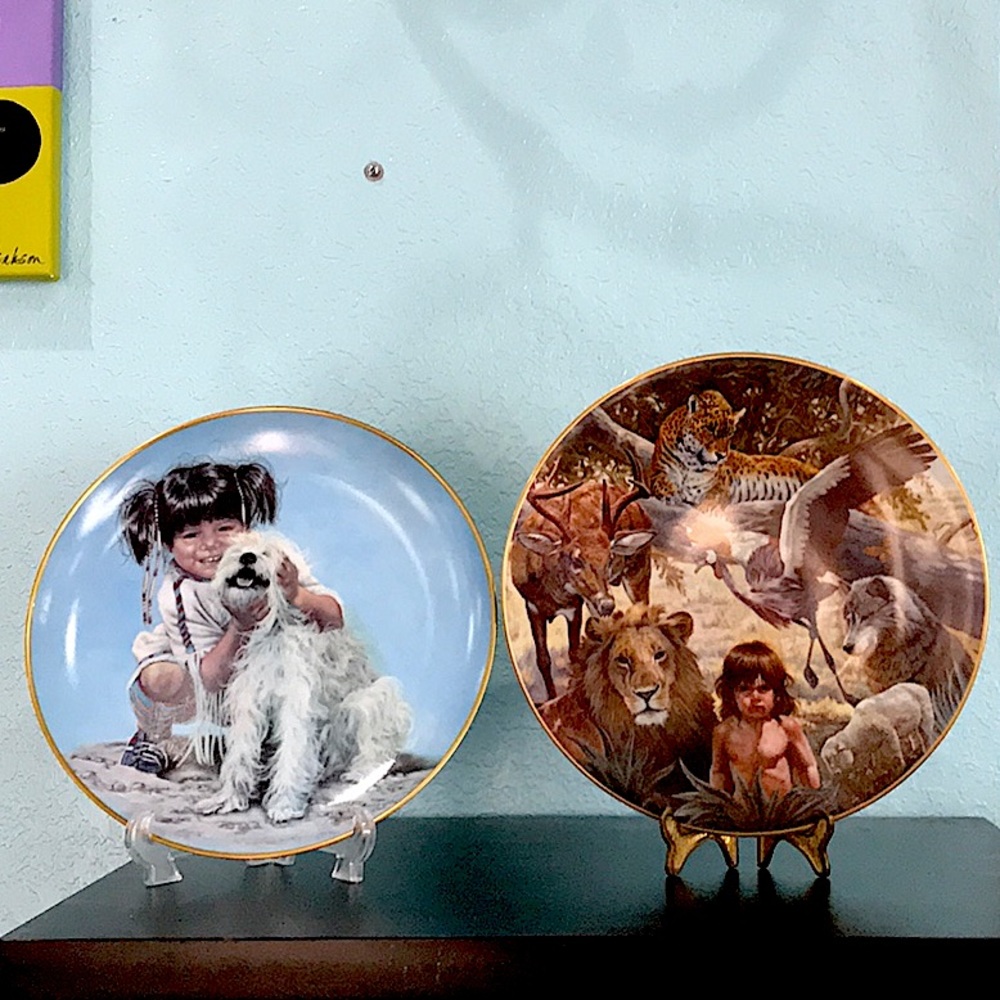 2 collector plates are limited editions & numbered